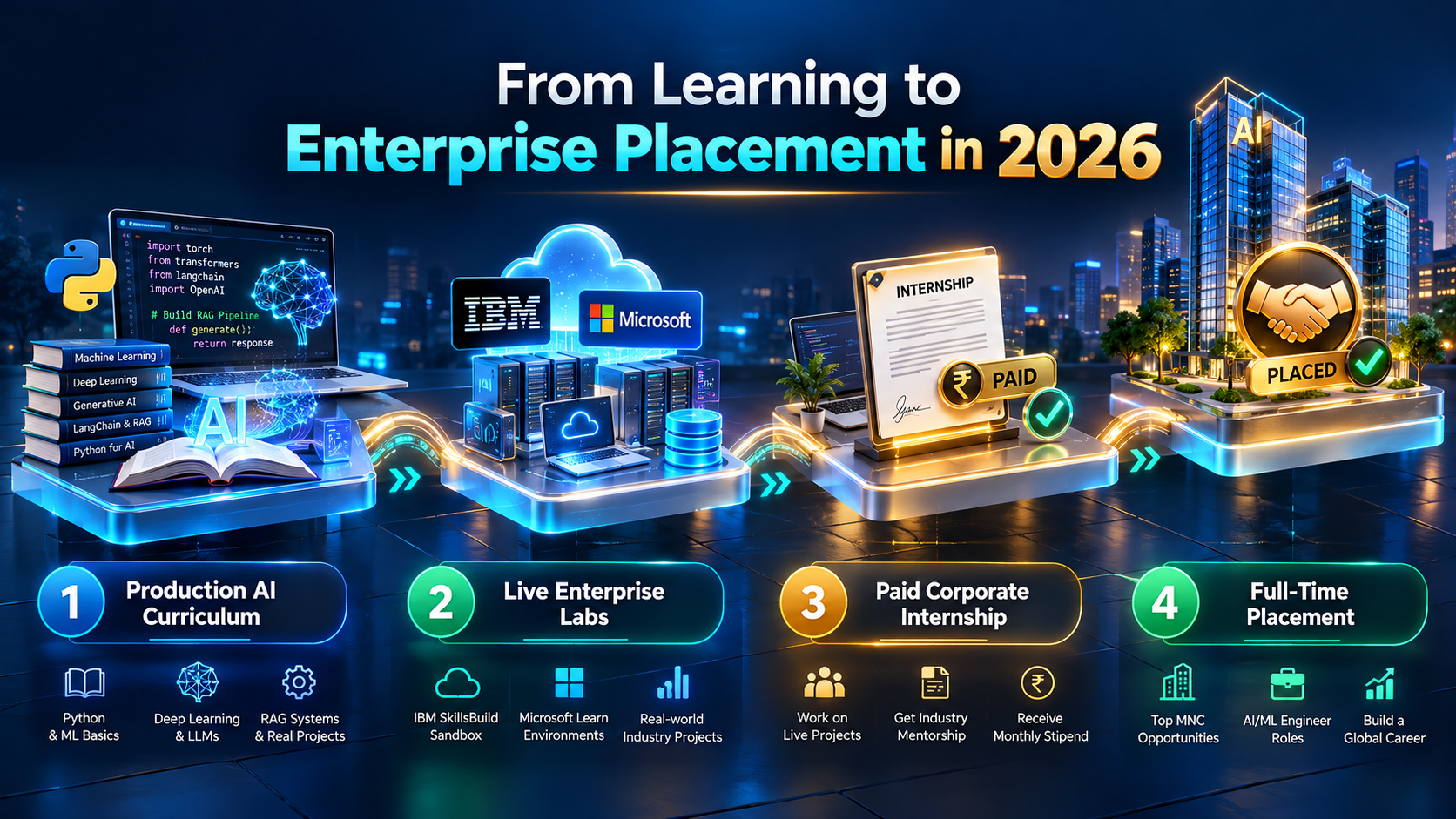 Best AI & Machine Learning Courses in India with Placement (2026 Guide): Pay After Placement vs Paid Corporate Internship