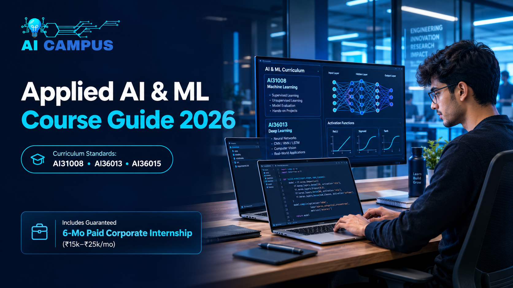 Applied AI & Machine Learning Course Guide | AI31008, AI36013, AI36015 Syllabus & Paid Internships