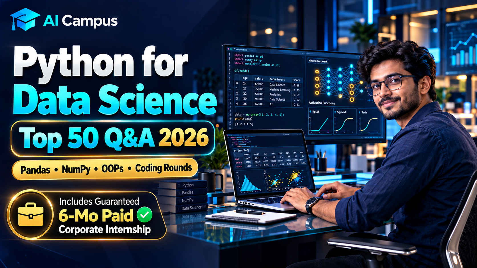 Python for Data Science Interview Questions (2026 Guide)
