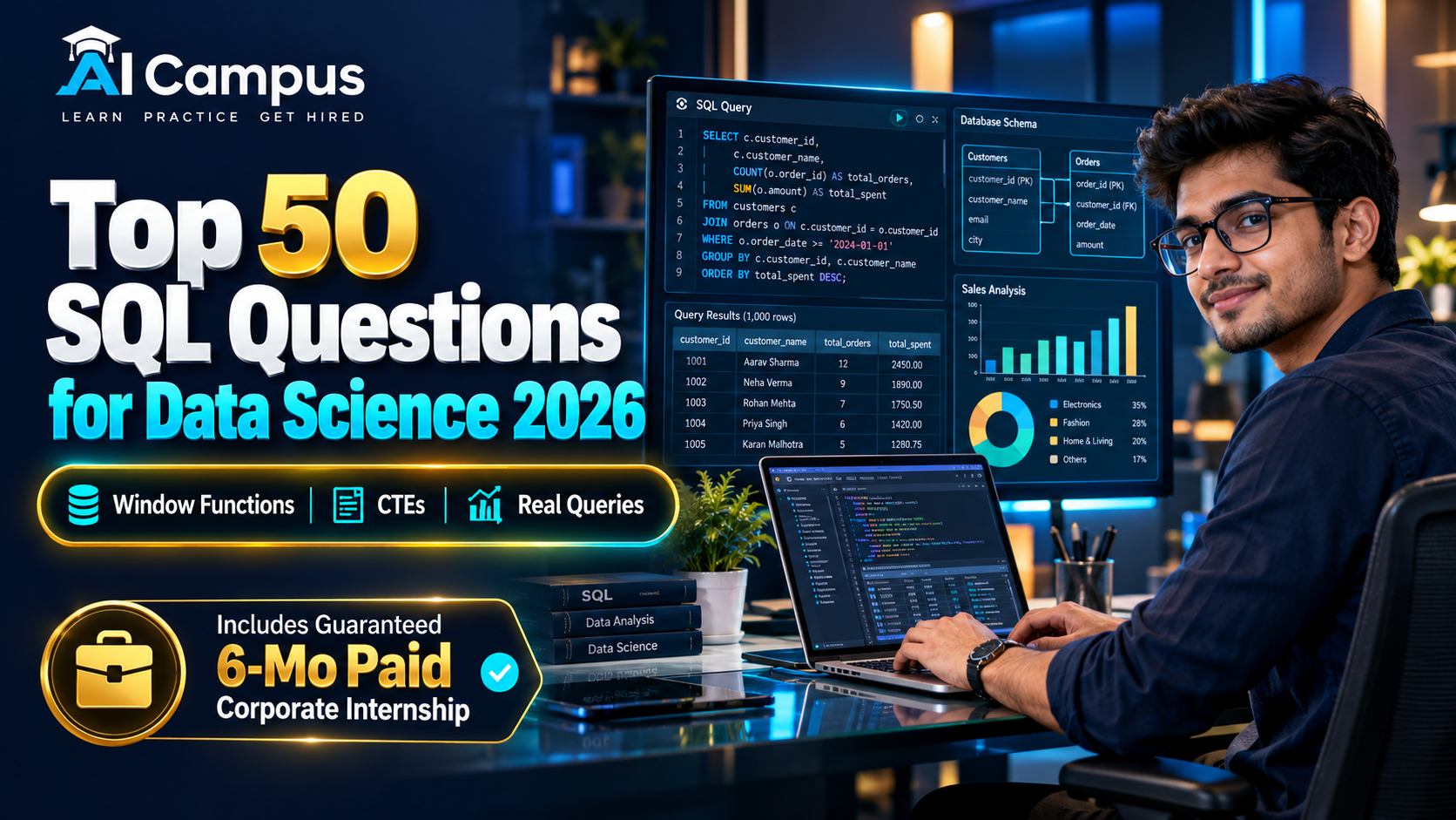 Top 50 SQL Interview Questions for Data Science (2026)